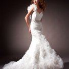 Graceful Sweetheart One-Shoulder Hi-Lo Wedding Dress D63839