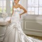 Delicate Strapless Mermaid Trumpet Chapel Train Wedding Dress D63827