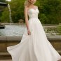 Elegant Strapless Floor Length A-Line Wedding Dress D63819