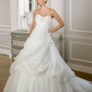 Elegant Strapless Ball Gown Floor Length Wedding Dress D63826