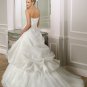 Elegant Strapless Ball Gown Floor Length Wedding Dress D63826