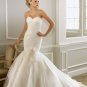 Elegant Strapless Mermaid Trumpet Hi-Lo Wedding Dress D63828