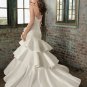 Fantastic Strapless Mermaid Trumpet Hi-Lo Wedding Dress D63829