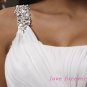 Elegant Hi-Lo A-Line One-Shoulder Wedding Dress D64085