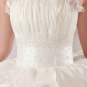 Sweet Ivory Strapless Tiered Ball Gown Wedding Dress D60373
