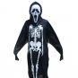 Halloween Skeleton Ghost Clothing With Screaming Mask Costume D65281