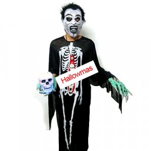 Halloween Skeleton Ghost Costume Set 5 Pcs D65607