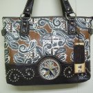 BRN PAISLEY PURSE