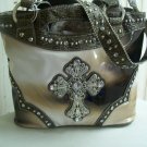 IVORY & BROWN PURSE