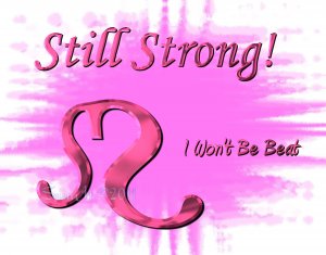 Still Strong, 8 x 10 Print, Digital Fine Art Image Photo strong Courage, breast cancer life pink