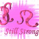 Still Strong 2, 5 x 7 Print, Digital Fine Art Image Photo strong Courage, breast cancer life pink