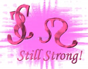 Still Strong 2, 5 x 7 Print, Digital Fine Art Image Photo strong Courage, breast cancer life pink