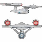 Star Trek 2009 USS Enterprise 8x10 Print, Abstratct Digital Fine Art Image Photo