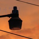 August 19 - 8x10 Print, Digital Fine Art Image Photo - Sunset, summer, fall, Power lines, Clouds