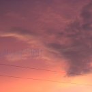 August 33 - 8x10 Print, Digital Fine Art Image Photo - Sunset, summer, fall, Power lines, Clouds