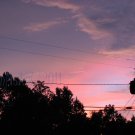 August 41 - 8x10 Print, Digital Fine Art Image Photo - Sunset, summer, fall, Power lines, Clouds