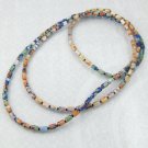 Endless Earth Toned Cat's Eye Glass Necklace