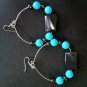 Piedra Azul (Blue Stone) Hoops