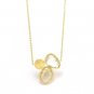 [FREE Shipping Worldwide] 925 Sterling Silver w/ 18K Gold Plated Vermeil Quartz Necklace