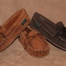 Childrens Softsole Suede-Side-Out Cowhide Moccasins Flat Leather Sole 8-13 1-3