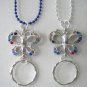 ID Name Badge Holder OR Handy Reading/Sun Glasses Holder.Lanyard. Butterfly. New