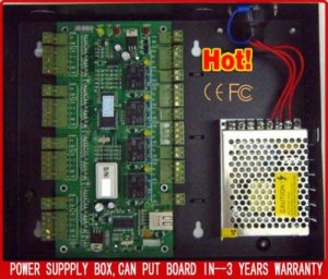 TCPIP Two Door Access Control Panel with Power Supply