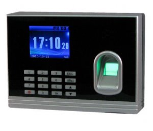 Color Fingerprint Time Recorder TCP+Battery+RFID Read