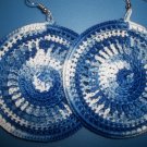 Blue Wavy Earrings