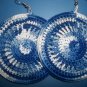 Blue Wavy Earrings