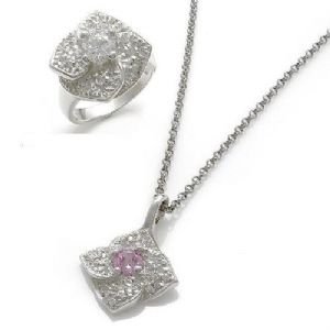 Silver Floral Ring & Pendant(set) By Esther