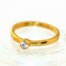 24k Solid Gold /w Natural Diamonds (99.9% Gold, 3.7 Gram)