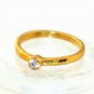 24k Solid Gold /w Natural Diamonds (99.9% Gold, 3.7 Gram)