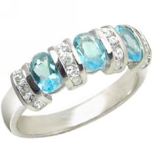 18k White Gold Plated Oval Cz Ring