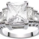 Sterling Silver Cz Camillas Royal Engagement Ring