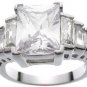 Sterling Silver Cz Camillas Royal Engagement Ring