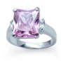 18k Gold Plated Sterling Silver Classic Jlo Cz Ring