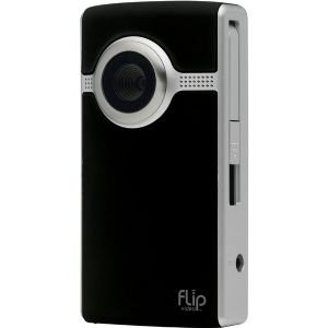 Black And Silver Flip Ultra 2nd Generation Camcorder With 4gb Memory And 2 Lcd