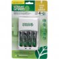 Aa/aaa Battery Charger With 4 Green Aa Precharged Batteries