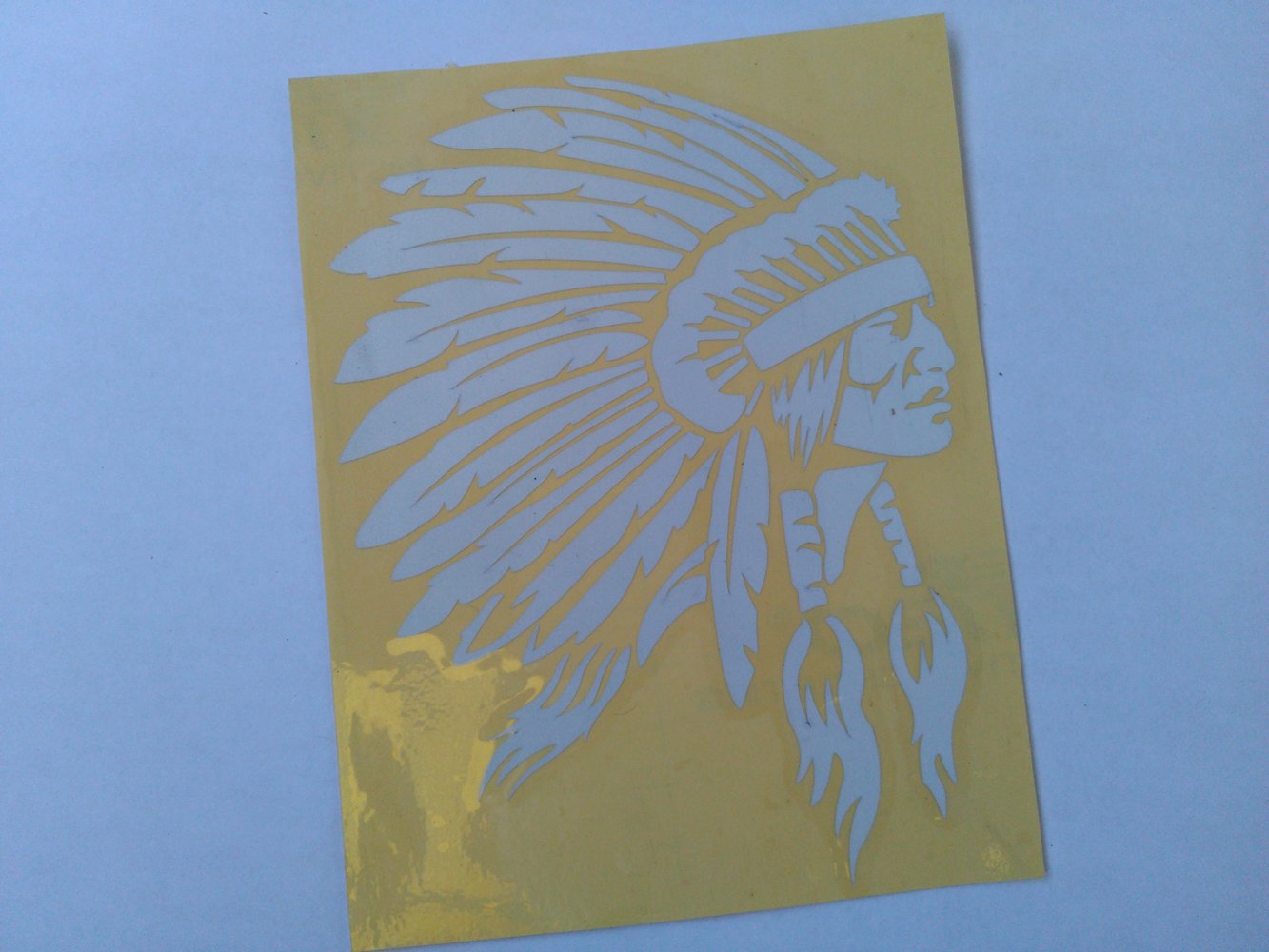 Indian Chief Logo Apache Stickers - REFLECTIVE