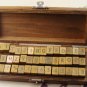 Antique Alphabet and Number Stamps - 42 pcs