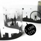 City Illustration Transparent Tape