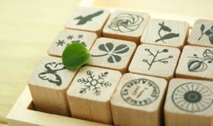 Nature Pattern Stamp Set - 12 pcs
