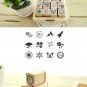 Nature Pattern Stamp Set - 12 pcs