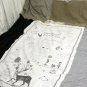 145 x 80 cm Illustrated Natural Cotton Fabric