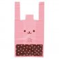 5 pcs of Kawaii Pink Rabbit - T-Shirts Plastic Bag