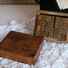 Alphabet and Symbol Antique Stamps - 28 pcs