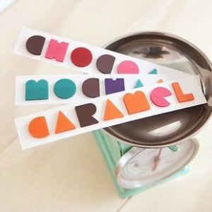 Coffee Set Tab Stickers