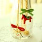 Red and White Rocking Horse Carnival Necklace