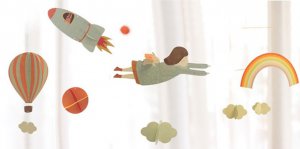 DIY 3D Ceiling Ornament - Sky