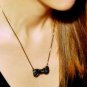 Small Studded Bow Necklace